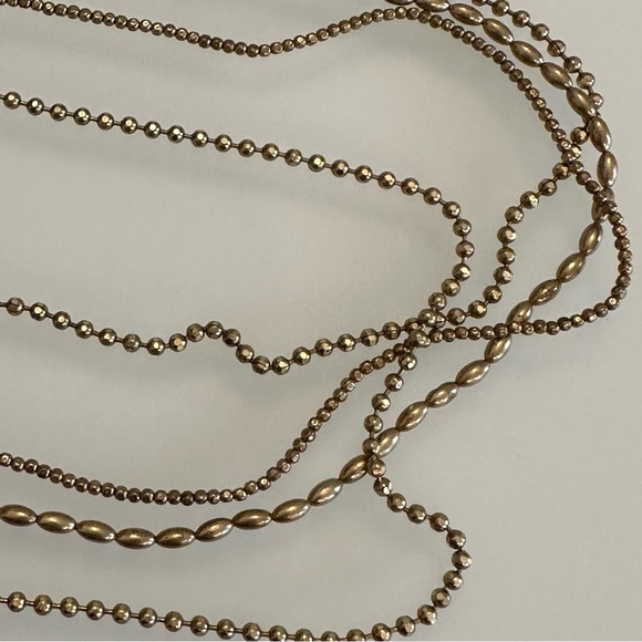 Lucky Brand | Gold-Tone Multi-Strand Bead Chain Long Necklace - Picture 13 of 16